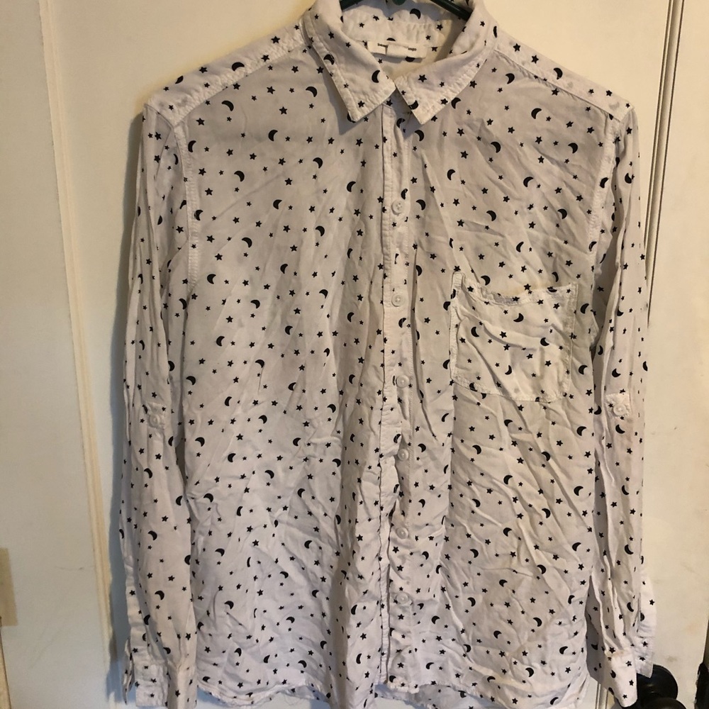 Beach lunch lounge Stars & Moon Button down